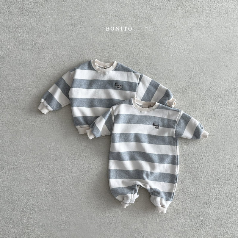 Bonito - Korean Baby Fashion - #babyfever - Stripe Suit - 5