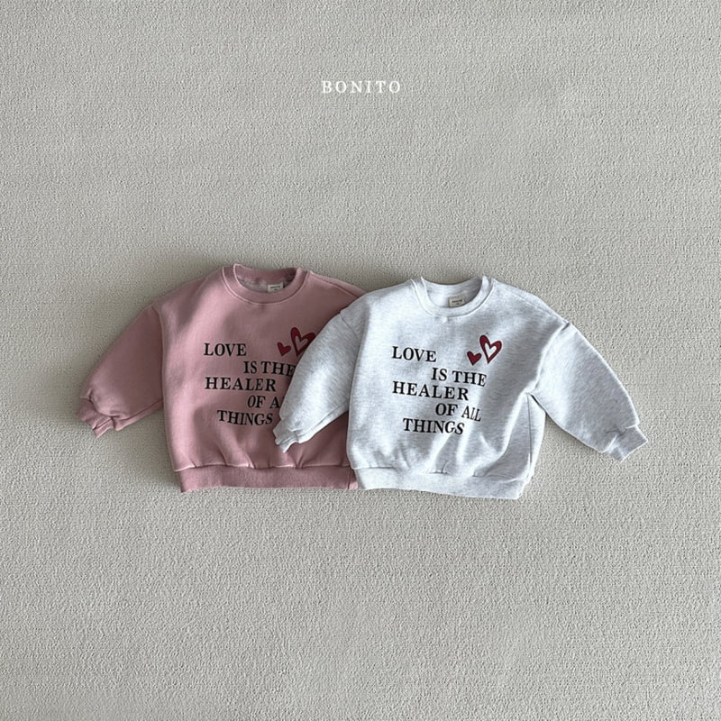 Bonito - Korean Baby Fashion - #babygirlfashion - Healer Heart Sweatshirts