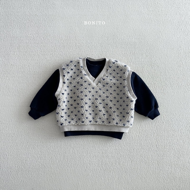 Bonito - Korean Baby Fashion - #babygirlfashion - Heart Dumble Vest - 5