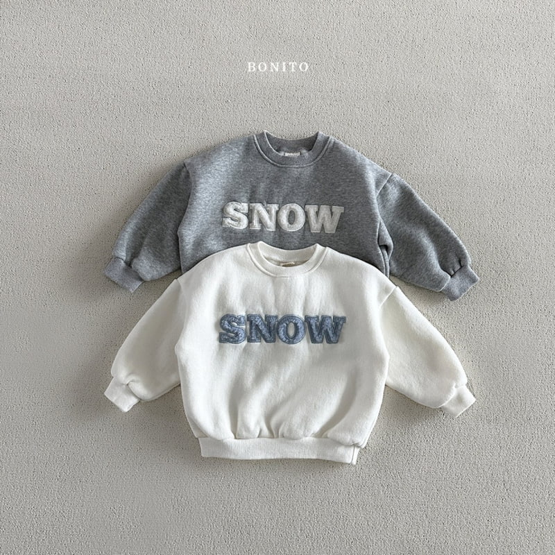 Bonito - Korean Baby Fashion - #babygirlfashion - Snow Sweatshirts