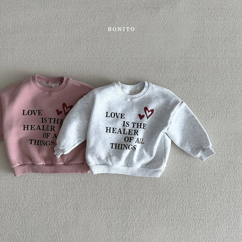 Bonito - Korean Baby Fashion - #babylifestyle - Healer Heart Sweatshirts - 2