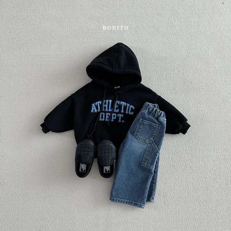 Bonito - Korean Baby Fashion - #babylifestyle - Carpenter Fleece Denim Pants - 7