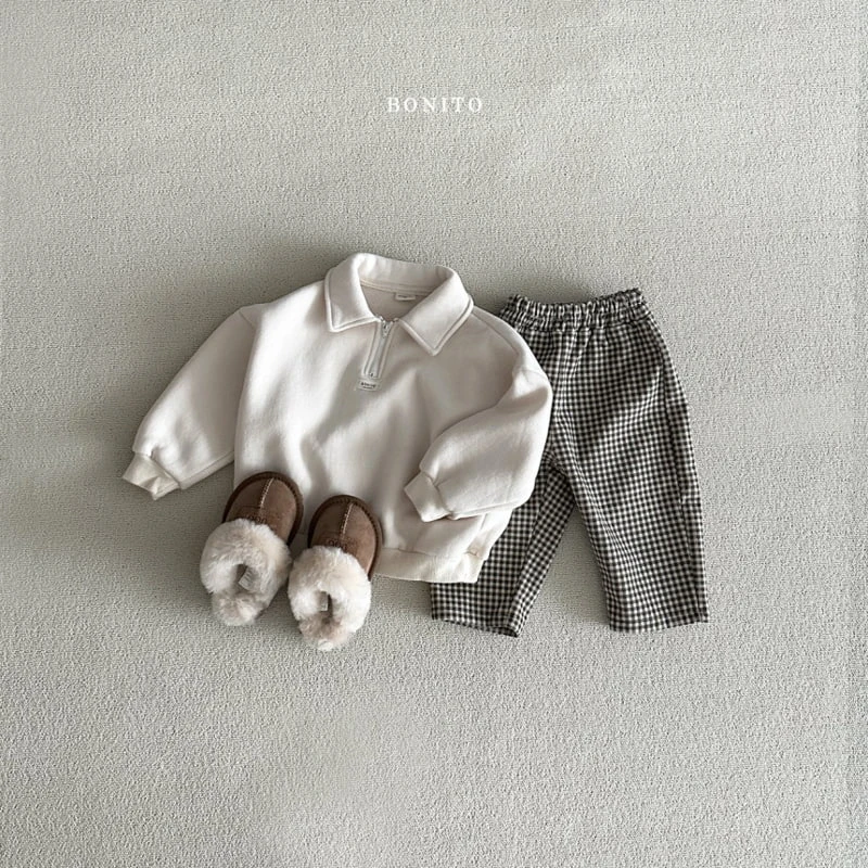 Bonito - Korean Baby Fashion - #babyoninstagram - Check Corduroy Pants - 6