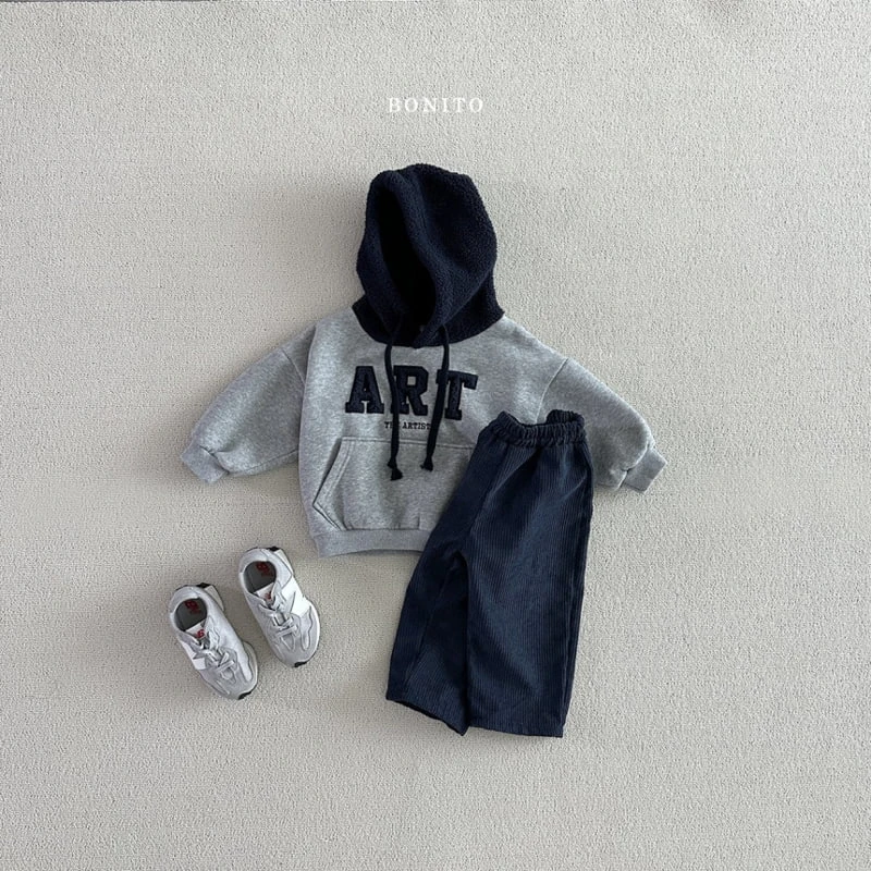 Bonito - Korean Baby Fashion - #babyoninstagram - Art Raglan Dumble Hood Top - 5