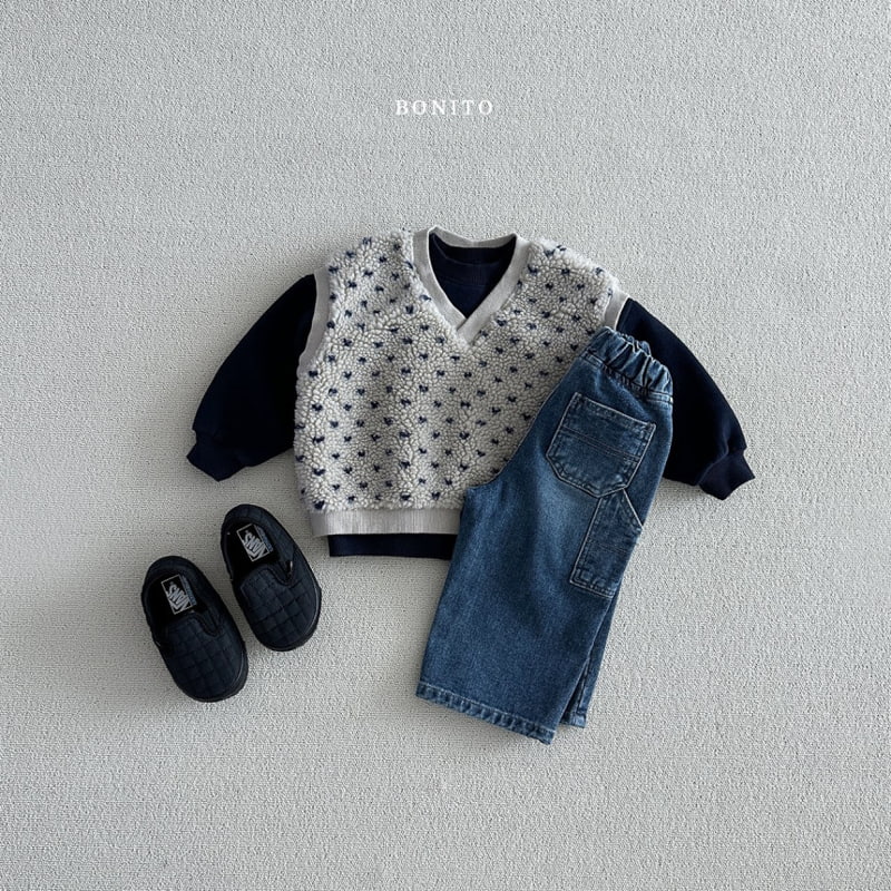 Bonito - Korean Baby Fashion - #babyoninstagram - Heart Dumble Vest - 7