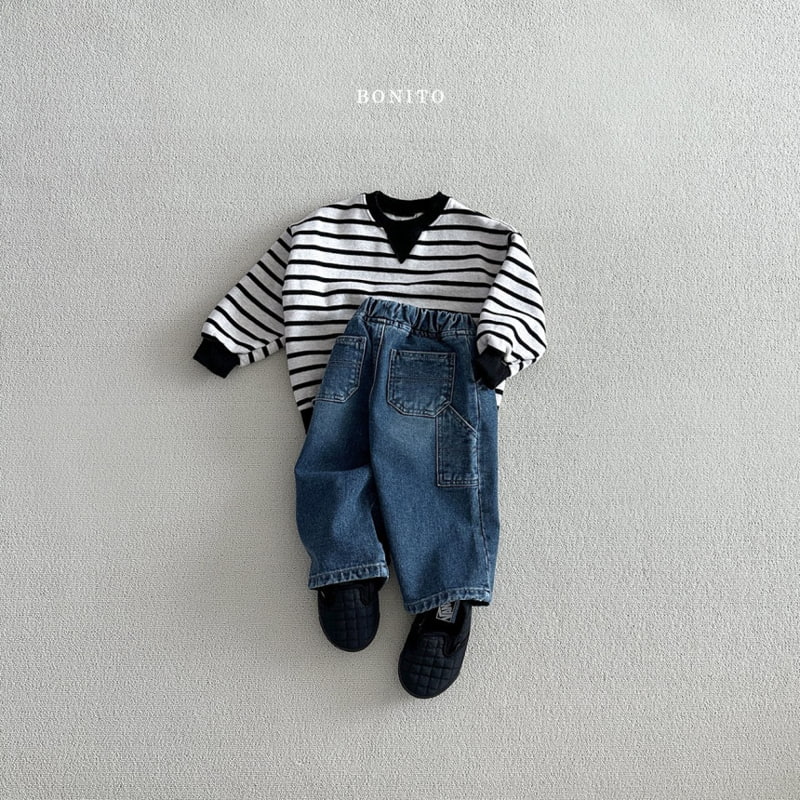 Bonito - Korean Baby Fashion - #babyoninstagram - Simple Striped Sweatshirts - 5