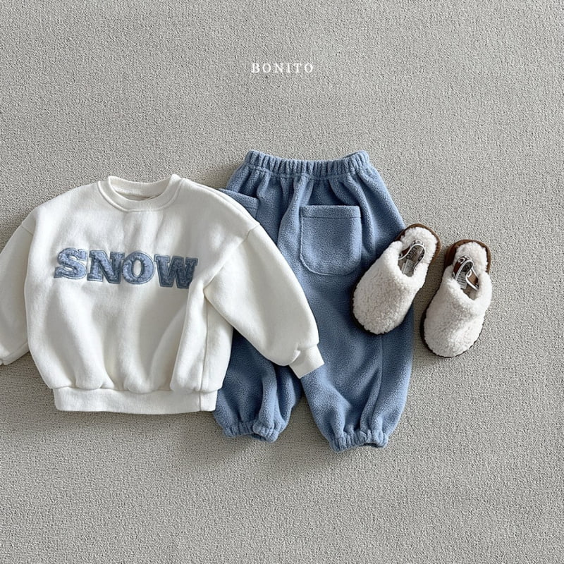 Bonito - Korean Baby Fashion - #babyootd - Cloud Front Pocket Jogger Pants - 11