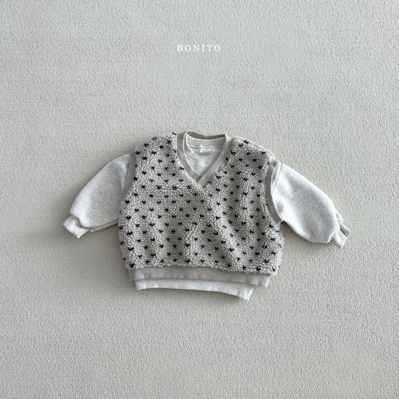 Bonito - Korean Baby Fashion - #babyootd - Heart Dumble Vest - 8