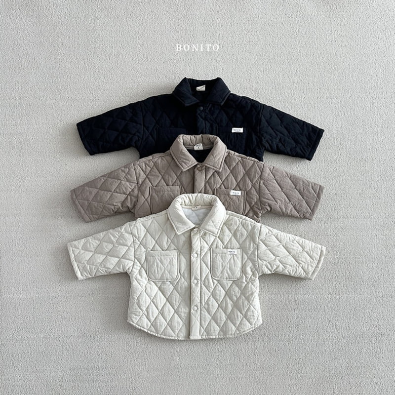 Bonito - Korean Baby Fashion - #babyootd - Dia Quilted Shirt