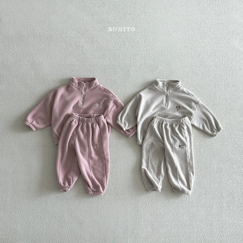 Bonito - Korean Baby Fashion - #babyoutfit - BNT Terry Fleece Set