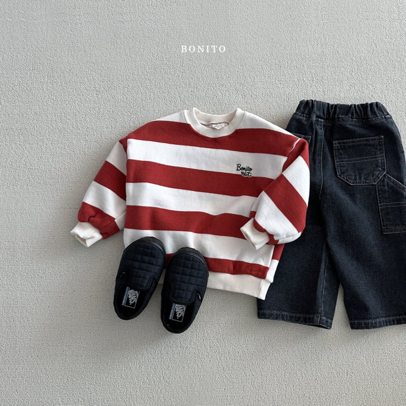 Bonito - Korean Baby Fashion - #babyoutfit - Stripe Sweatshirts - 11