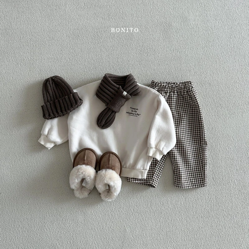 Bonito - Korean Baby Fashion - #babyoutfit - Check Corduroy Pants - 9