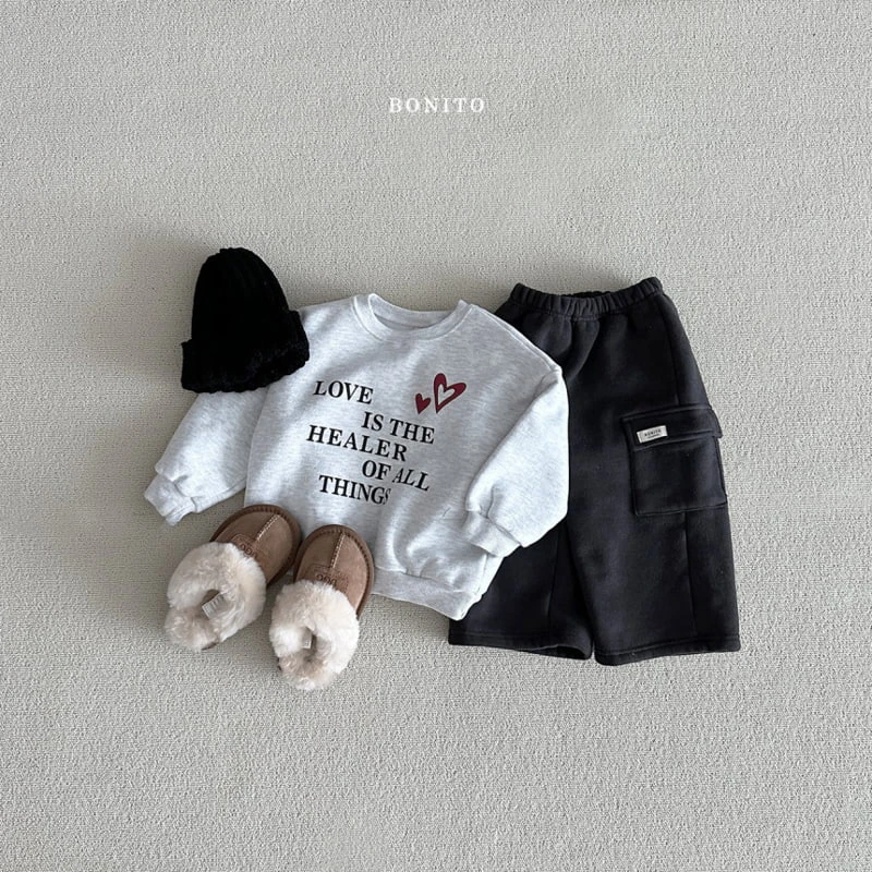 Bonito - Korean Baby Fashion - #babyoutfit - Healer Heart Sweatshirts - 5