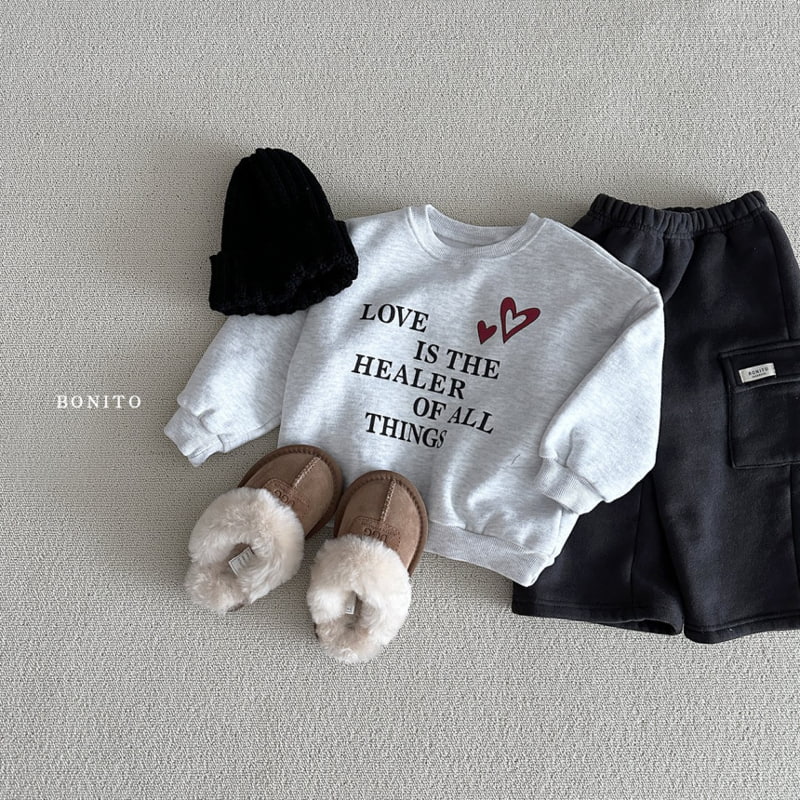 Bonito - Korean Baby Fashion - #babyoutfit - Healer Heart Sweatshirts - 6