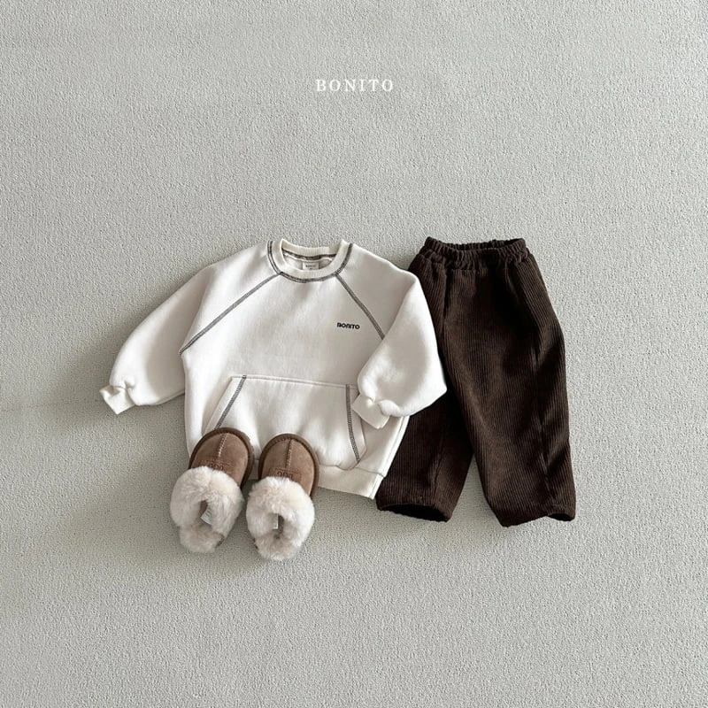 Bonito - Korean Baby Fashion - #babyoutfit - Stitch Kangaroo Sweatshirts - 10