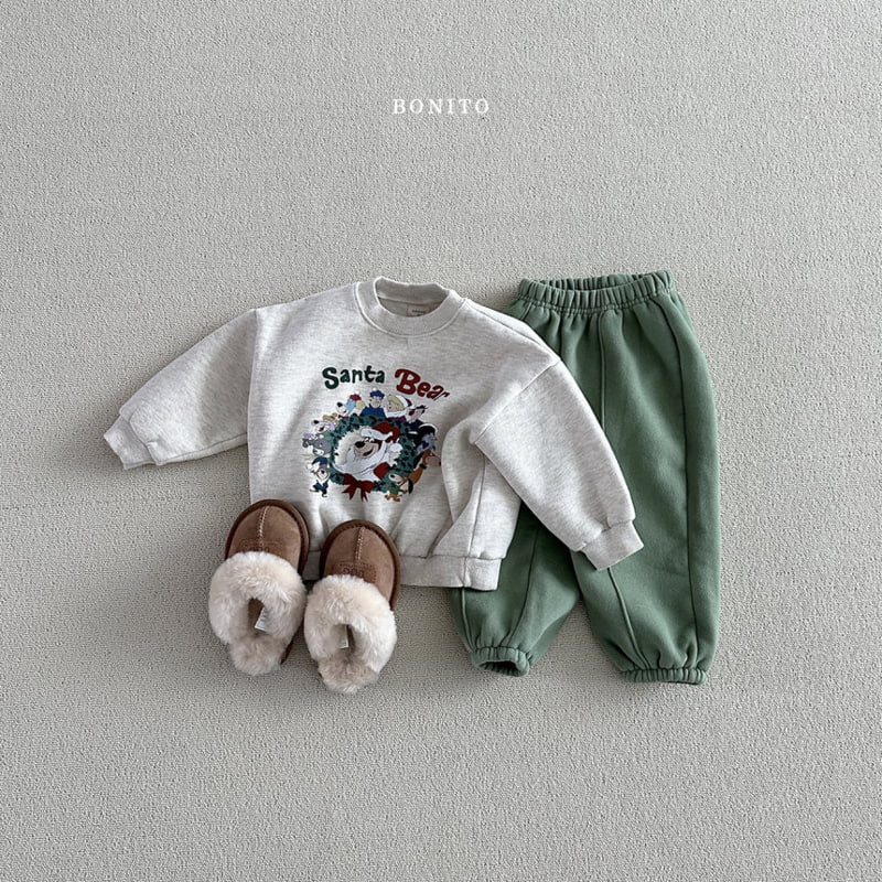 Bonito - Korean Baby Fashion - #babyoutfit - Santa Bear Sweatshirts - 8