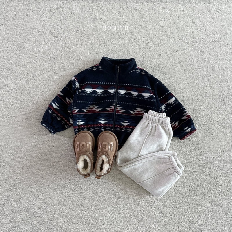 Bonito - Korean Baby Fashion - #babyoutfit - Fleece Nordic Zip-up Jacket - 6