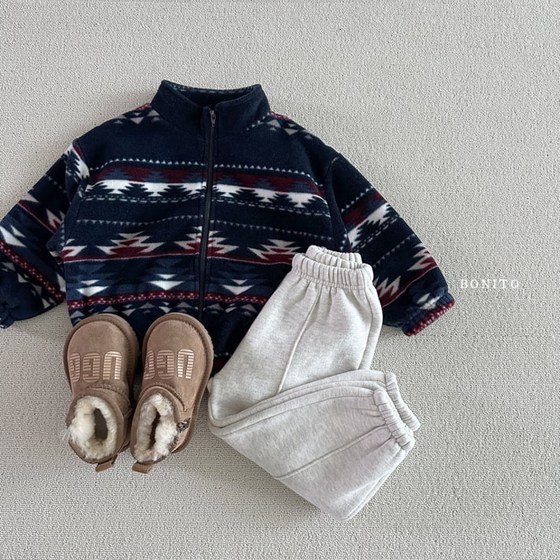 Bonito - Korean Baby Fashion - #babyoutfit - Fleece Nordic Zip-up Jacket - 7