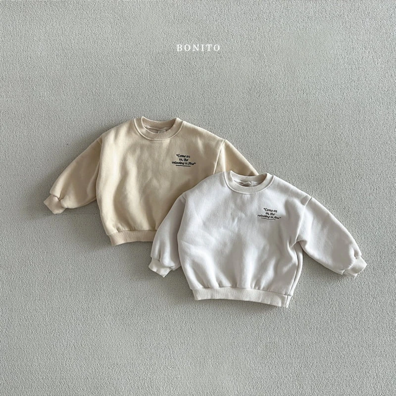 Bonito - Korean Baby Fashion - #babyoutfit - Come On Sweatshirts - 2