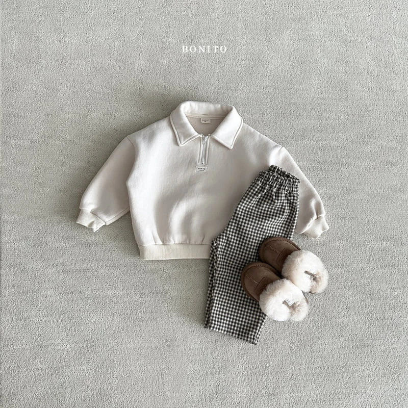 Bonito - Korean Baby Fashion - #babyoutfit - Collar Sweatshirts - 10