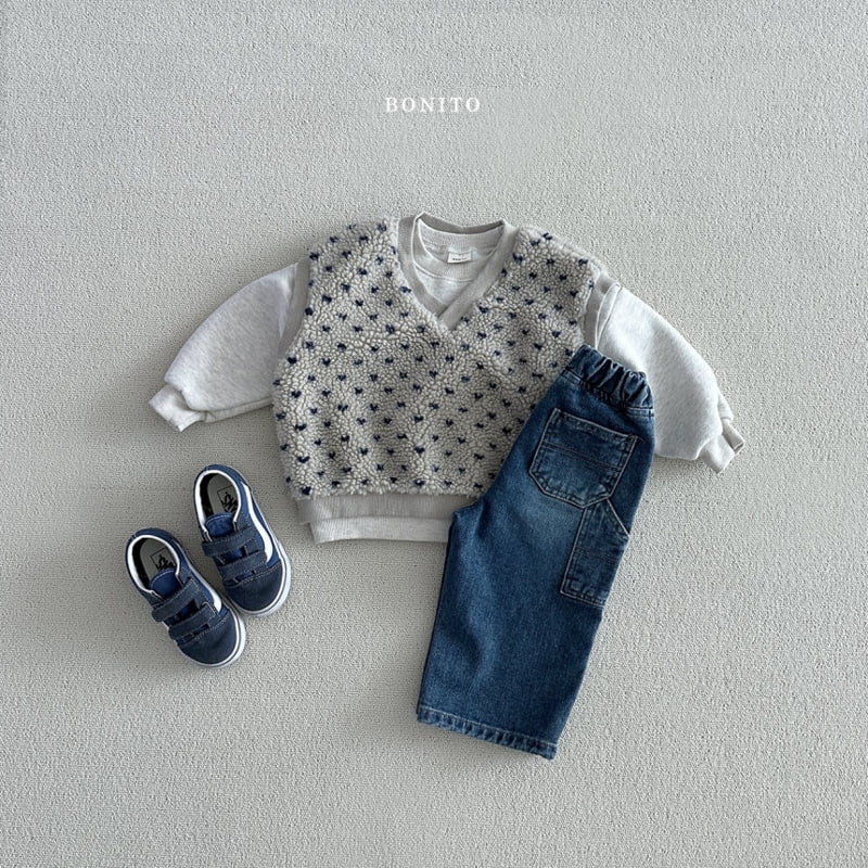 Bonito - Korean Baby Fashion - #babyoutfit - Heart Dumble Vest - 10