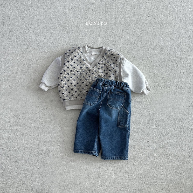 Bonito - Korean Baby Fashion - #babyoutfit - Heart Dumble Vest - 9