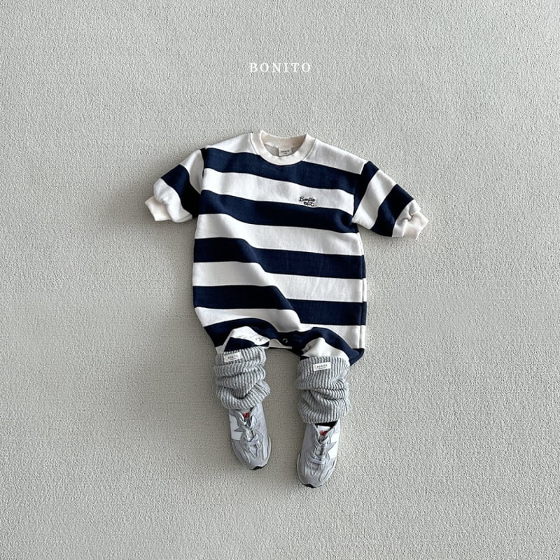 Bonito - Korean Baby Fashion - #babyoutfit - Stripe Suit - 10