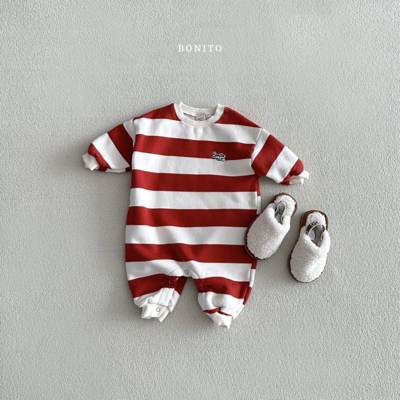 Bonito - Korean Baby Fashion - #babyoutfit - Stripe Suit - 11