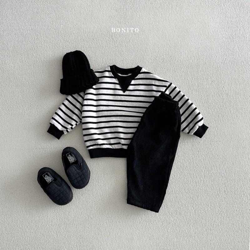 Bonito - Korean Baby Fashion - #babyoutfit - Simple Striped Sweatshirts - 8