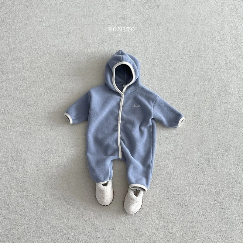 Bonito - Korean Baby Fashion - #babywear - Soft Binding Hooded Suit - 8