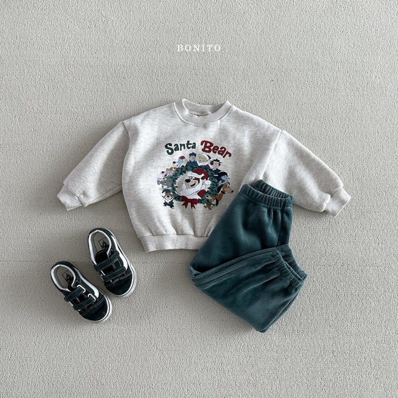 Bonito - Korean Baby Fashion - #babywear - Santa Bear Sweatshirts - 9