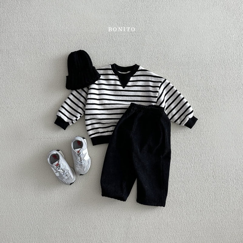 Bonito - Korean Baby Fashion - #babywear - Simple Striped Sweatshirts - 9