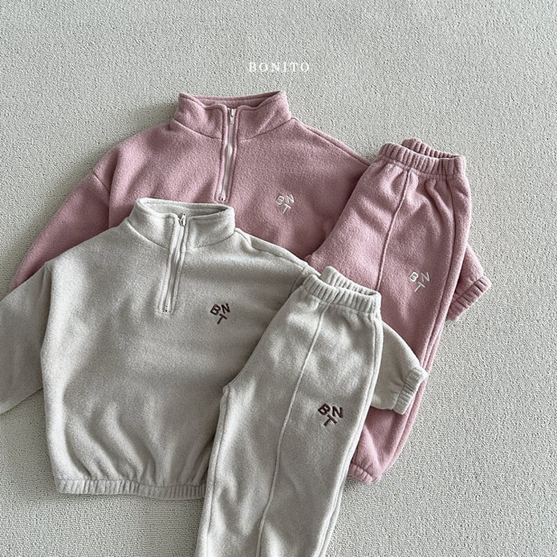 Bonito - Korean Baby Fashion - #onlinebabyboutique - BNT Terry Fleece Set - 4