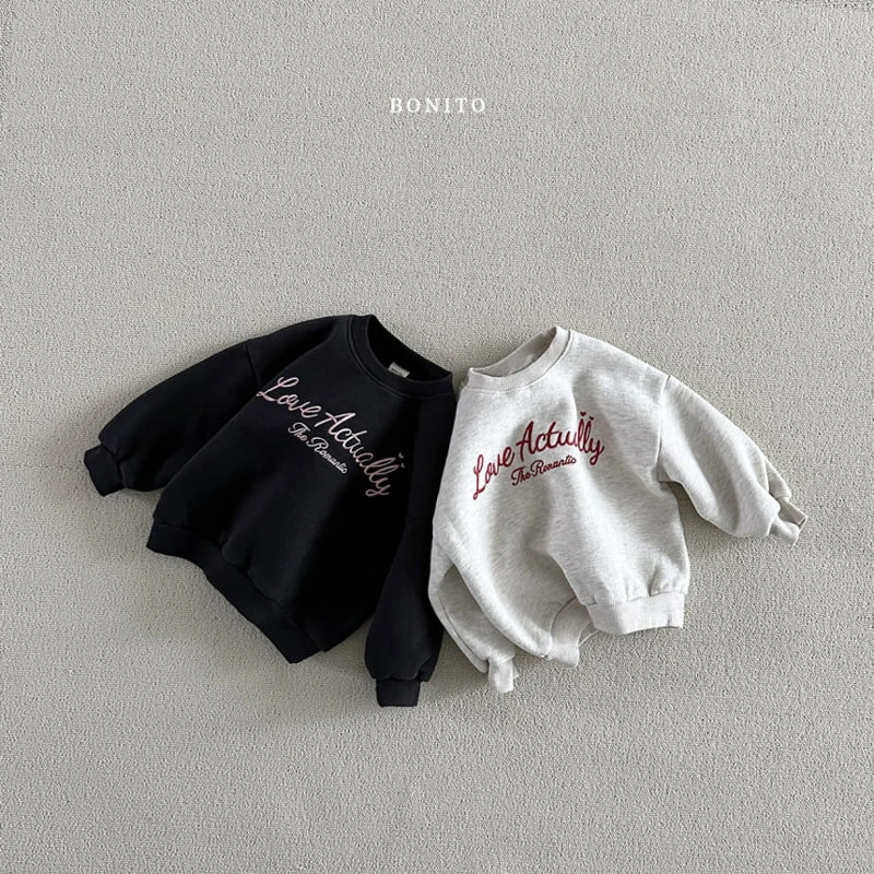 Bonito - Korean Baby Fashion - #onlinebabyshop - Love Actually Sweatshirts