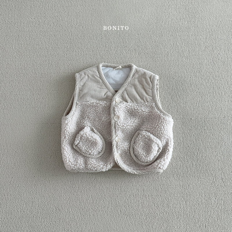 Bonito - Korean Baby Fashion - #onlinebabyboutique - Dumble Winter Vest - 4