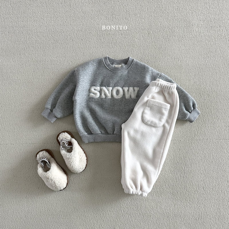 Bonito - Korean Baby Fashion - #onlinebabyshop - Snow Sweatshirts - 9