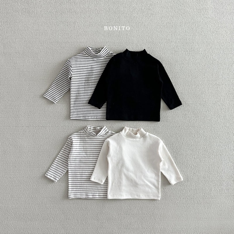 Bonito - Korean Baby Fashion - #onlinebabyshop - Turtleneck Tee Set