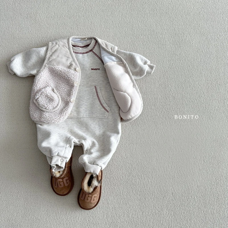 Bonito - Korean Baby Fashion - #onlinebabyshop - Stitch Kangaroo Suit - 10