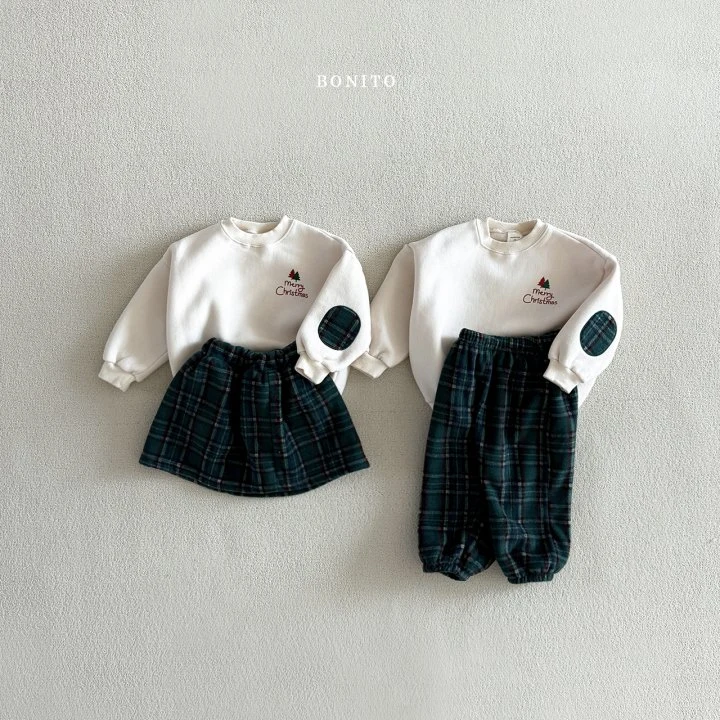 Bonito - Korean Children Fashion - #Kfashion4kids - Christmas Patch Pants Set - 5