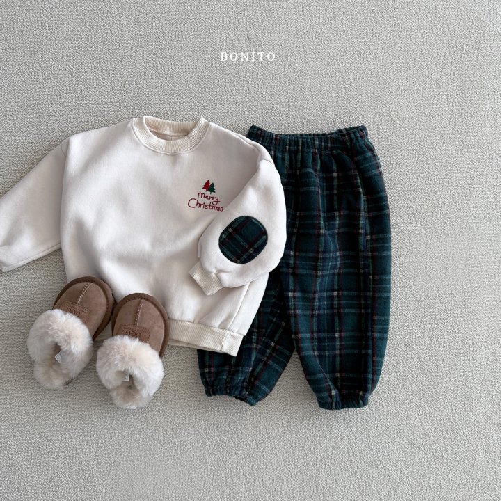 Bonito - Korean Children Fashion - #childofig - Christmas Patch Pants Set - 10