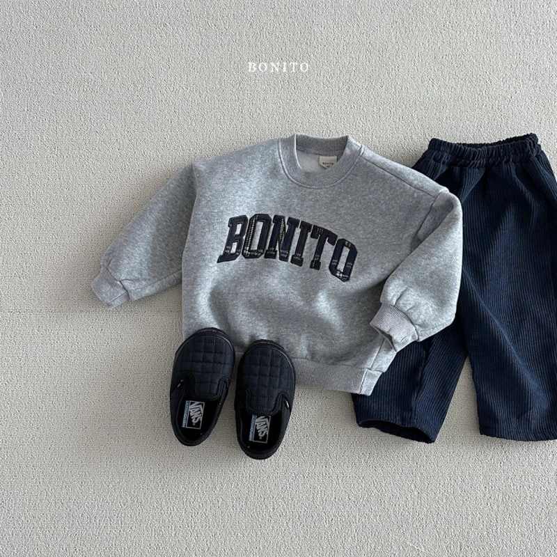 Bonito - Korean Children Fashion - #childrensboutique - Bonito Check Embroidery Sweatshirts With Mom - 11