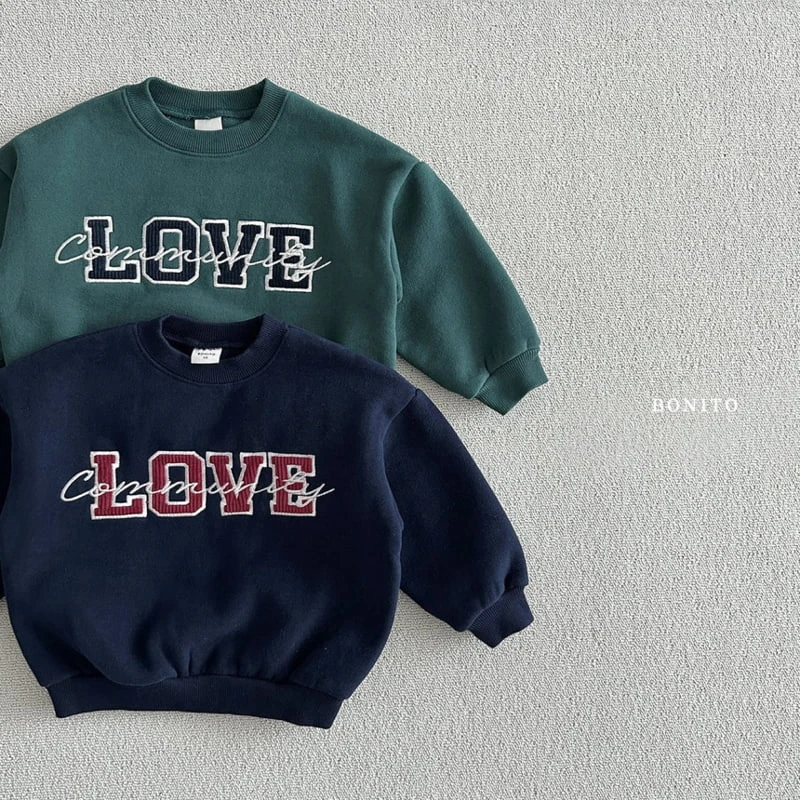 Bonito - Korean Children Fashion - #childrensboutique - Love Corduroy Sweatshirts With Mom - 3