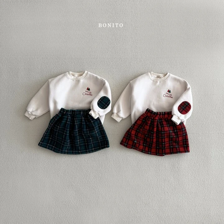 Bonito - Korean Children Fashion - #fashionkids - Christmas Patch Skirt Set - 2