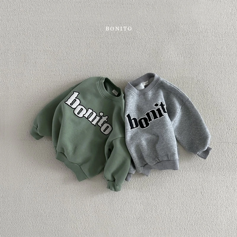 Bonito - Korean Children Fashion - #kidsstore - Wave Bonito Sweatshirts With Mom