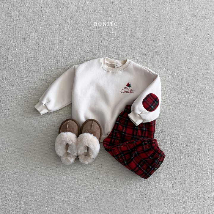 Bonito - Korean Children Fashion - #minifashionista - Christmas Patch Pants Set - 8