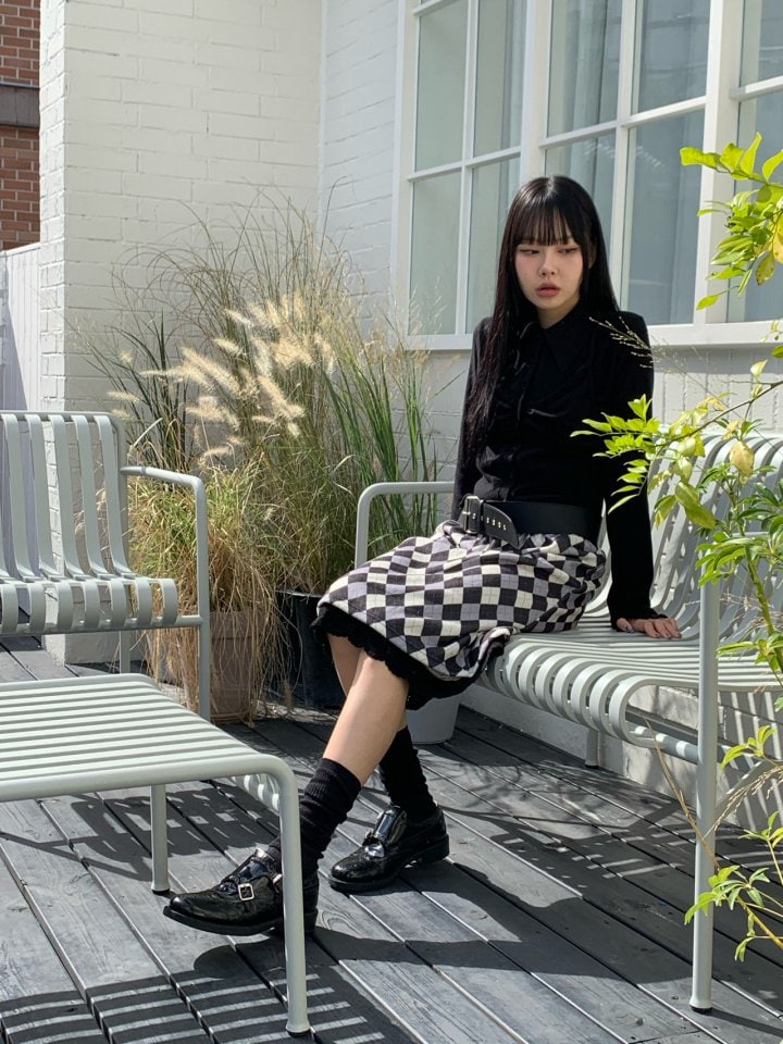 Bricklane - Korean Women Fashion - #momslook - Argyle Skirt - 6