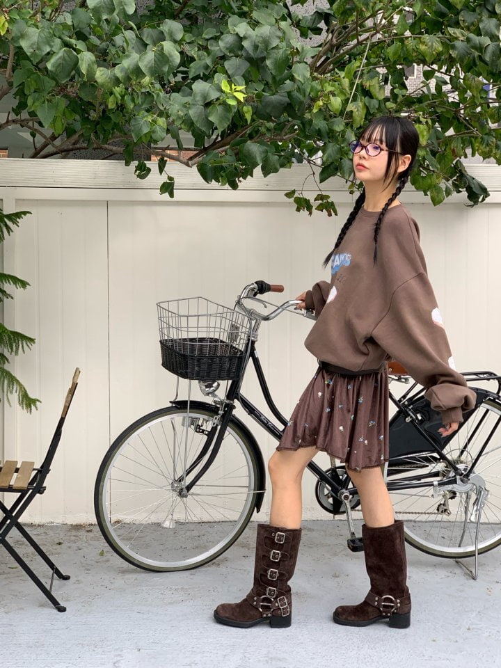 Bricklane - Korean Women Fashion - #momslook - Velvet Mini Skirt - 9