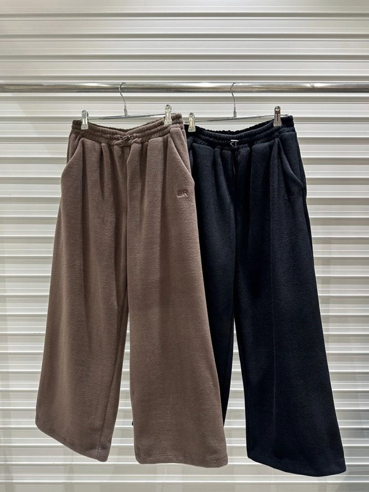 Bricklane - Korean Women Fashion - #momslook - Fleece Zipper Pants - 3