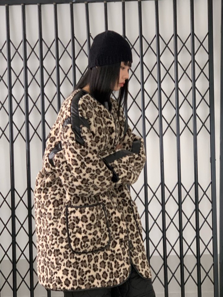 Bricklane - Korean Women Fashion - #momslook - Leopard Dumble Reversible Jacket - 7