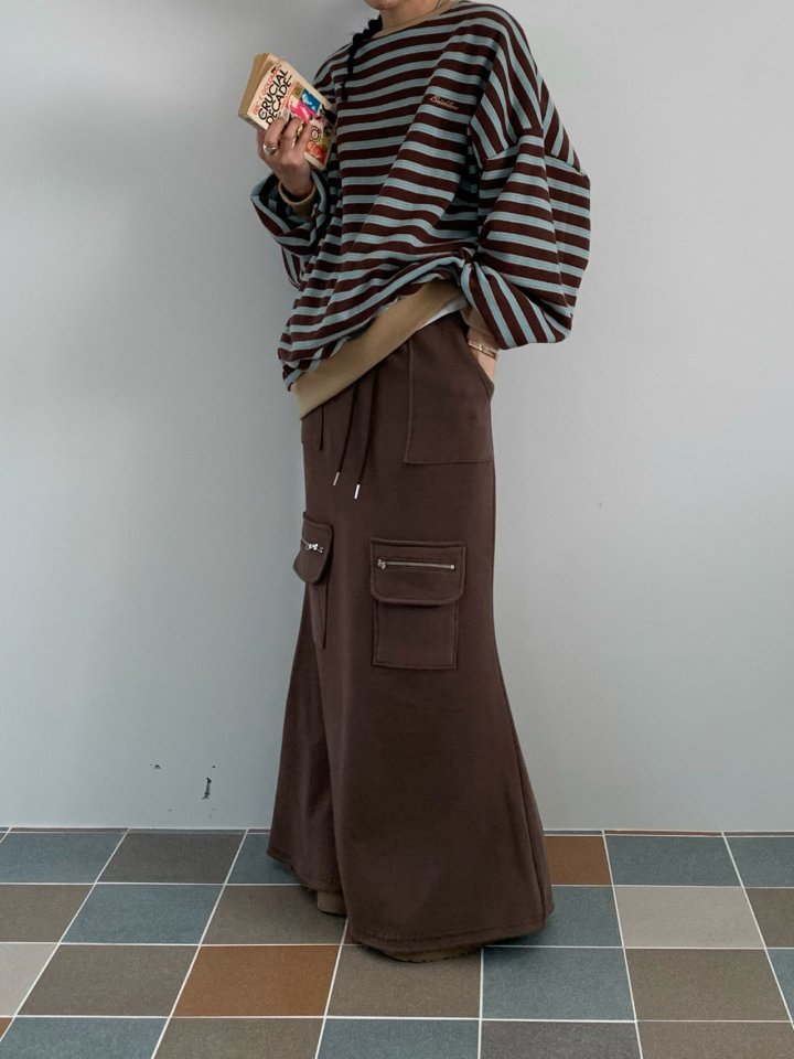 Bricklane - Korean Women Fashion - #momslook - Long Fleece Skirt - 6